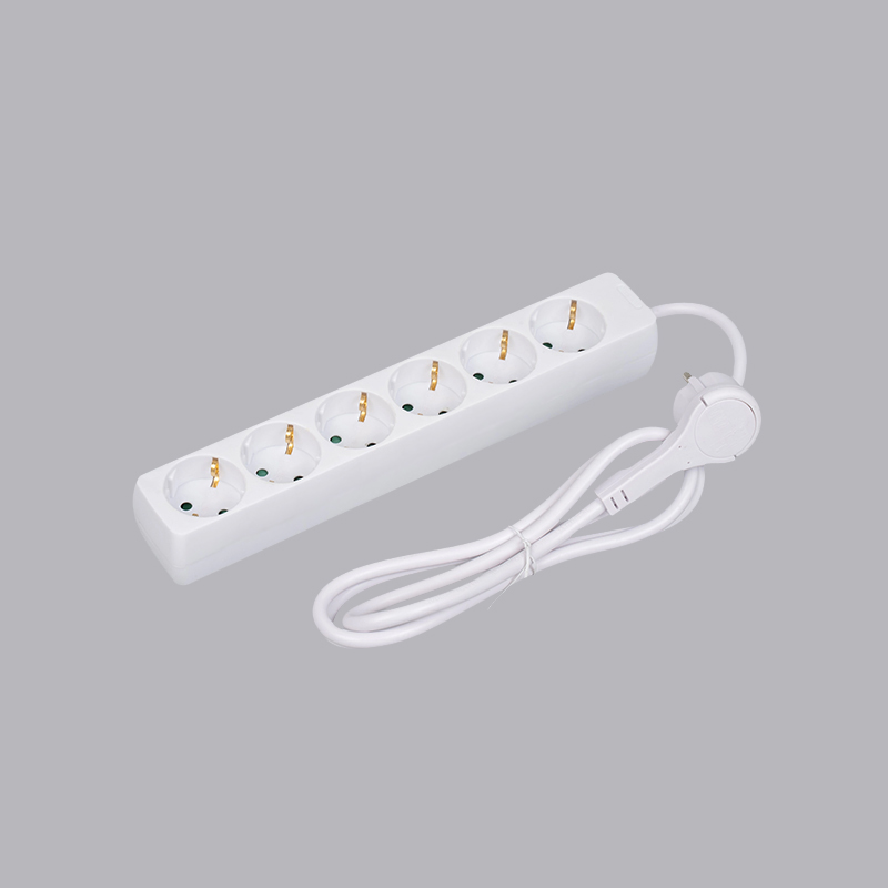 LOB-06L Njemački pravokutni 6-smjerni produžni kabel s prstenom za povlačenje Višestruka utičnica