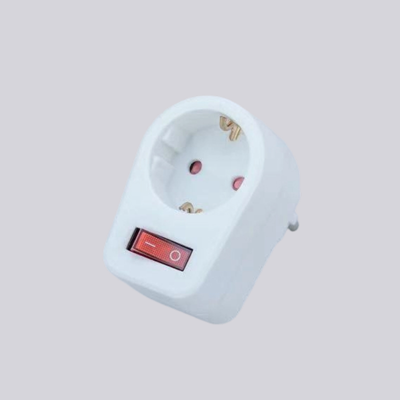 G01-01K njemački tip jedan okrugli utikač s prekidačem adapter